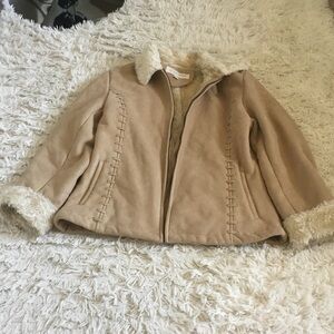 Tan Faux Shearling Jacket